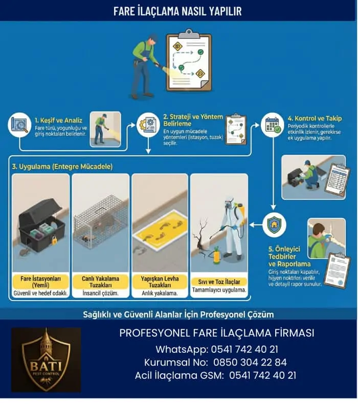 Fare İlaçlama Nasıl Yapılır adım adım uygulama rehberi