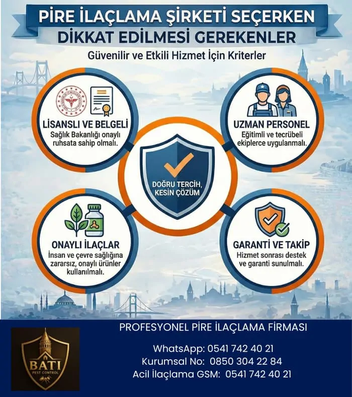 profesyonel pire ilaçlama şirketi